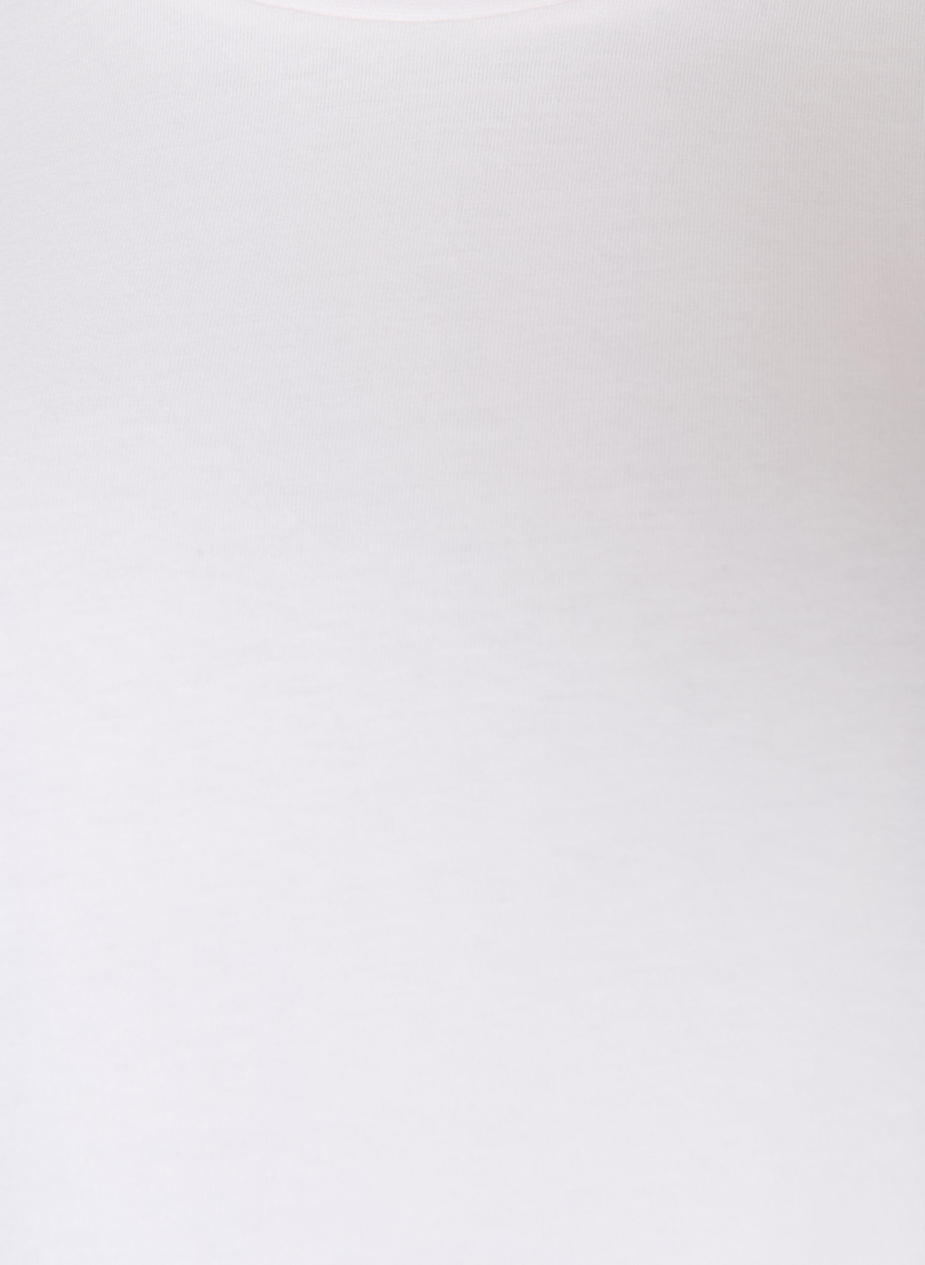ZizziBasis t-skjorte med lange ermer, Hvit, Packshot image number 2