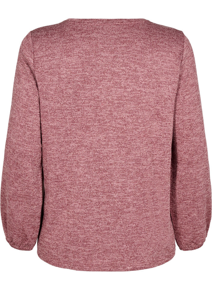 FLASH - Jerseybluse med lange ermer, Rosa, Packshot image number 1