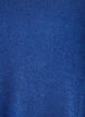 Jersey bluse med ribbet tekstur og A-linje passform, Bl&aring;, Packshot image number 2