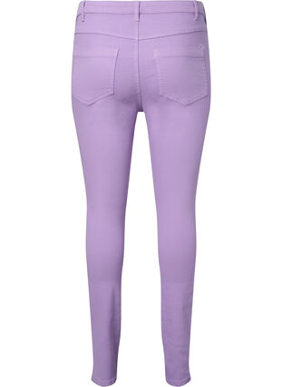 Amy jeans med høyt liv og utrolig slim fit, Lavender, Packshot image number 1