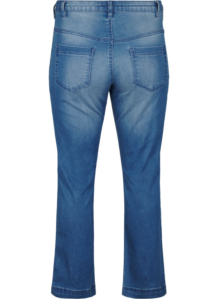 Slim fit Emily jeans med normal h&oslash;yde i livet, Bl&aring;, Packshot image number 1
