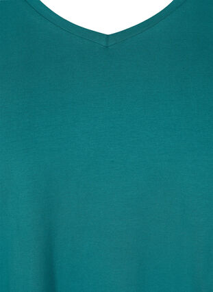 Basis T-skjorte med V-hals, Pacific, Packshot image number 2