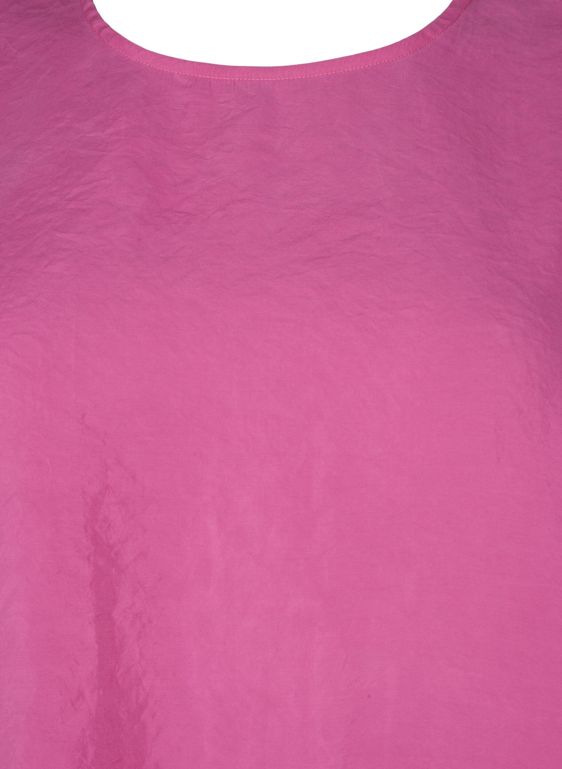Zizzi Bluse i Tencel &trade; Modal med broderidetaljer, Phlox Pink, Packshot image number 2