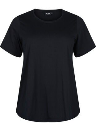 FLASH - 2 stk. T-skjorter med rund hals, Black/Black, Packshot image number 2