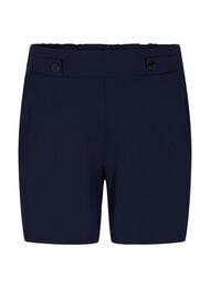 Shorts med lommer og l&oslash;s passform, Bl&aring;