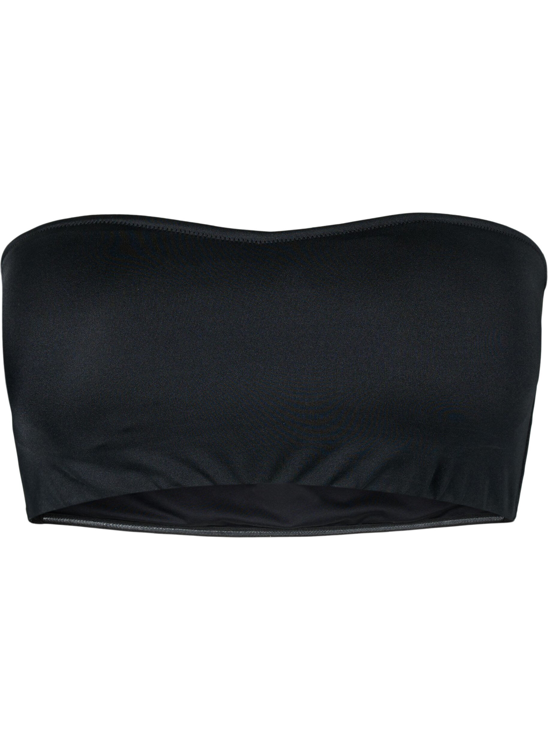 Ensfarget bandeau-bikinitopp