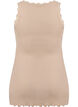 Topp med blondekant, Beige, Packshot image number 1