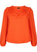 Langermet bluse med frynsete detaljer, Orange.com, Packshot image number 0
