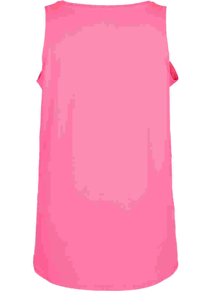 Treningstopp med V-hals, Neon pink, Packshot image number 1