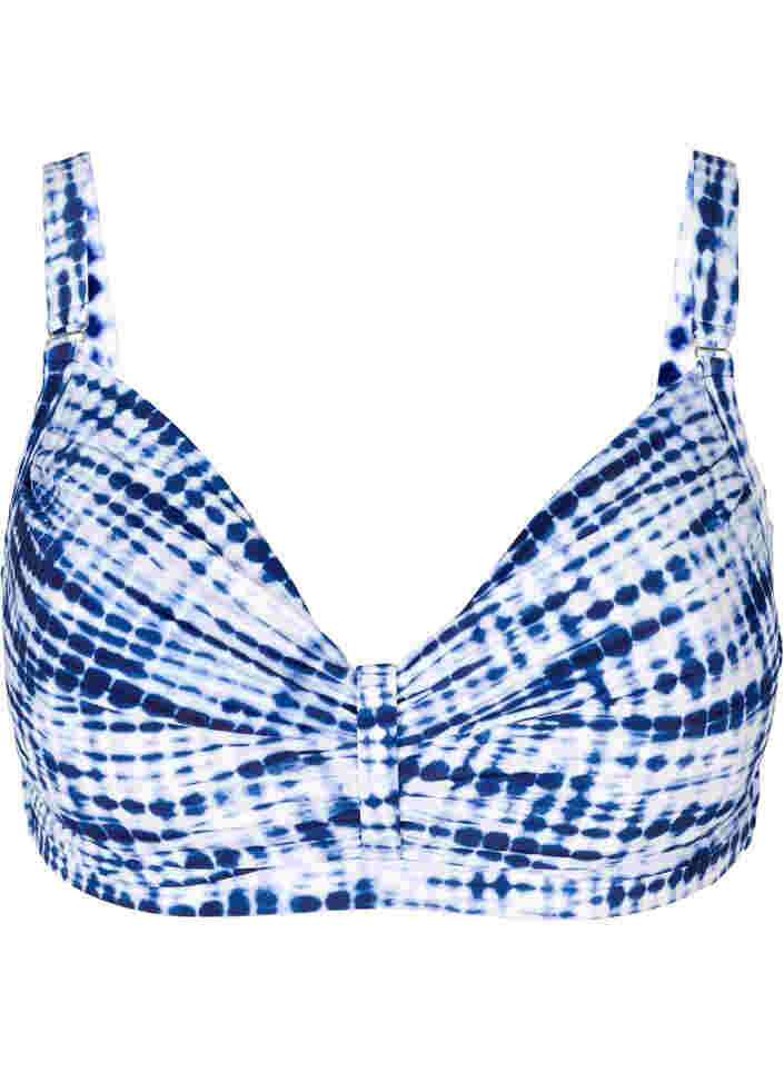 Bikinitopp med bøyle og løse innlegg, Tie Dye Print, Packshot image number 0