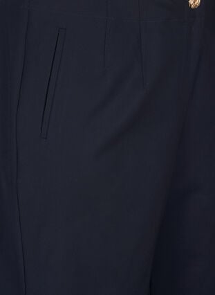 Zizzi Straight fit bukser med høy midje, Blå, Packshot image number 2