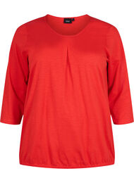 Bomullsgenser med 3/4-ermer, Fiery Red