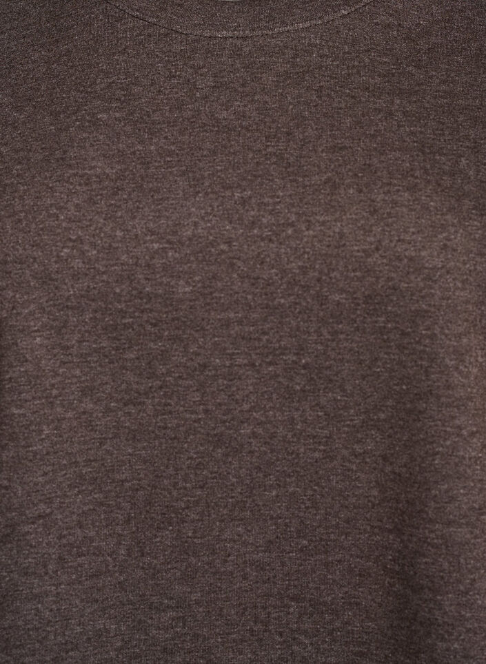 Genser med crewneck, Brun, Packshot image number 2