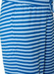 Stripete pyjamasbukser med h&oslash;y midje og vide ben, Bl&aring;, Packshot image number 2