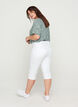 Slim fit Emily caprijeans, Hvit, Model image number 1