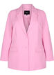 Klassisk blazer med knappelukking, Rosa, Packshot image number 0