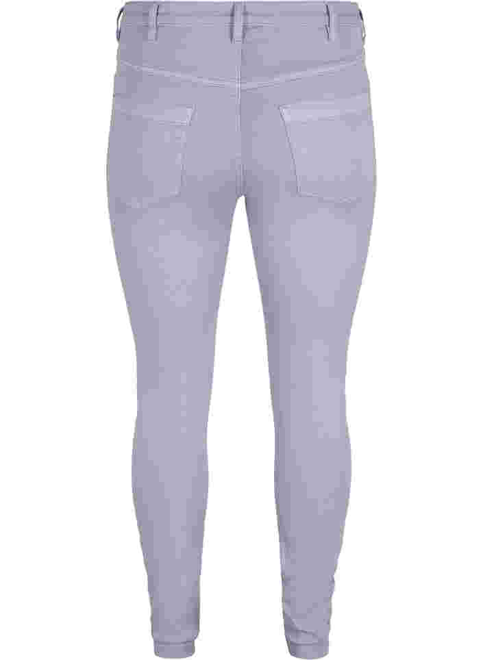 Super slim Amy jeans med høyt liv, Lavender, Packshot image number 1