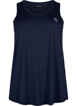 Zizzi Treningsoverdel med rund hals, Night Sky, Packshot image number 0