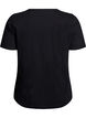 T-skjorte med trykk, Svart, Packshot image number 1