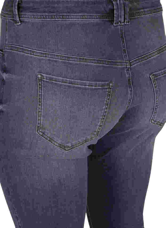 Ekstra slim Nille jeans med høyt liv, Grey Denim, Packshot image number 3