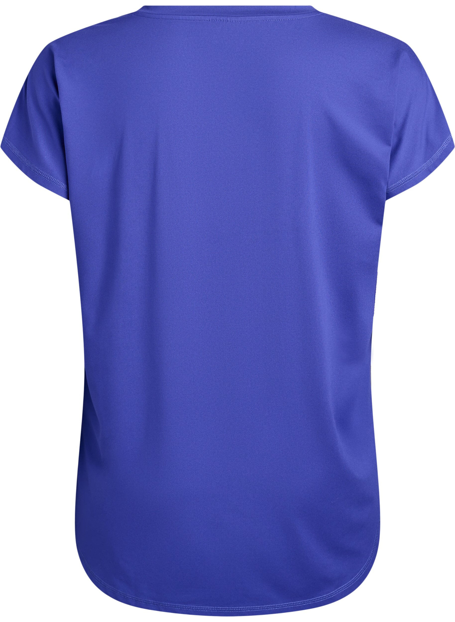ZizziT-skjorte til trening med V-hals, Lilla, Packshot image number 1