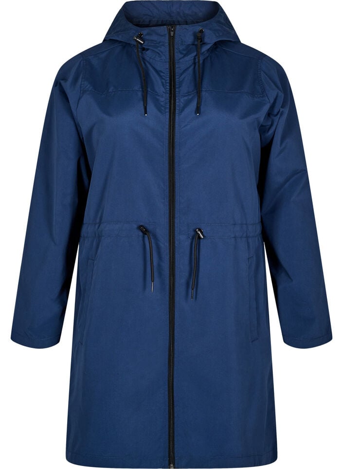 Flash - Lett parkas med hette, Blå, Packshot image number 0