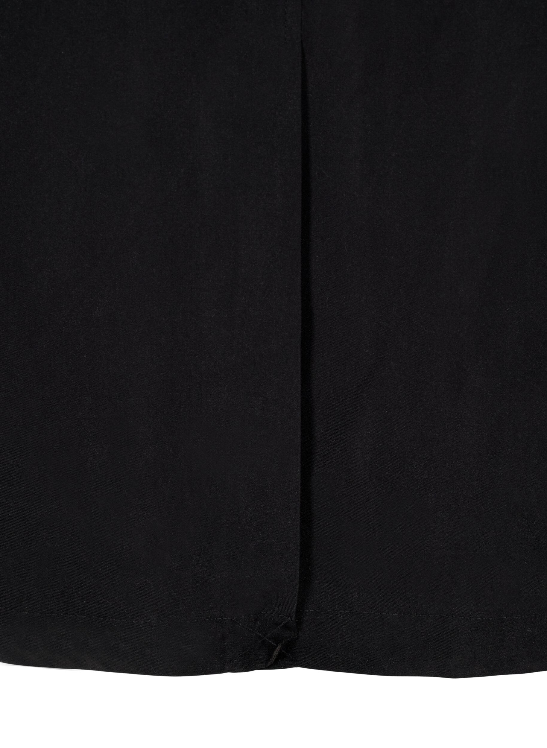 Zizzi Lang trenchcoat med belte, Black, Packshot image number 3