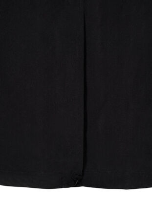 Zizzi Lang trenchcoat med belte, Black, Packshot image number 3