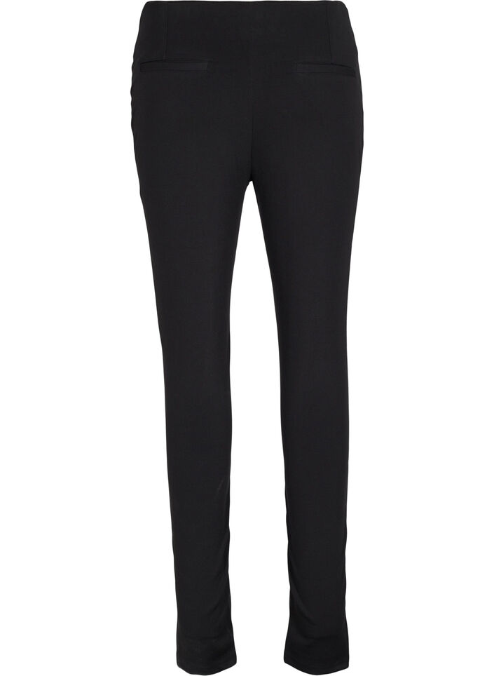 Leggings med imitert skinn, Black, Packshot image number 1