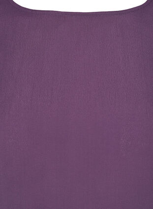 Viskosebluse med 3/4-ermer og smock, Vintage Violet, Packshot image number 2