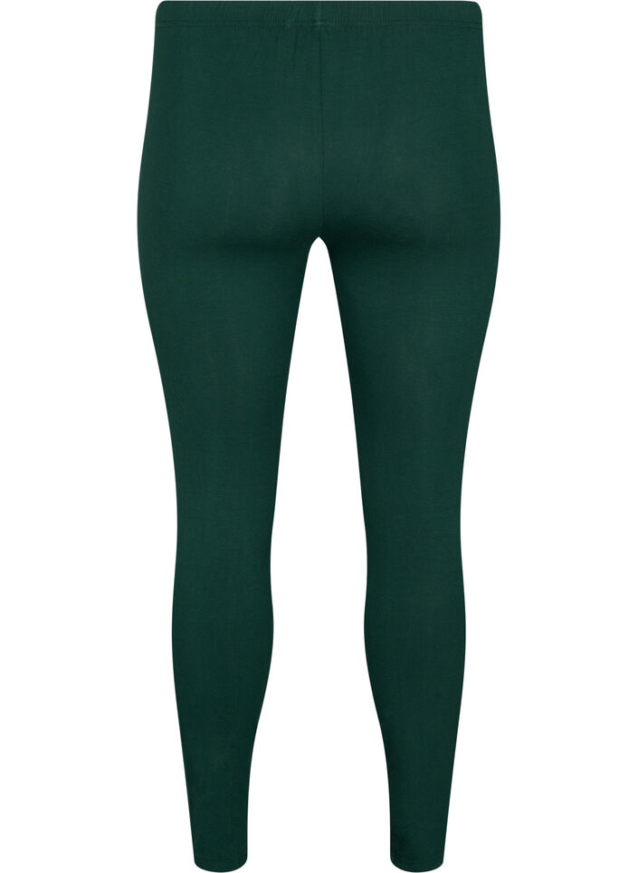 Basis leggings i viskose, Gr&oslash;nn, Packshot image number 1