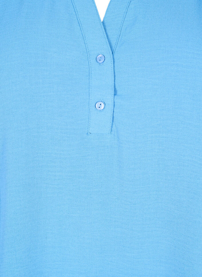 Langermet skjortebluse med V-hals, Riverside, Packshot image number 2