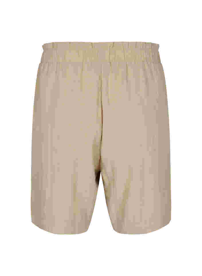 Løse shorts i viskose, Oxford Tan, Packshot image number 1
