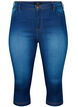 Slim fit Army caprijeans med høy midje, Blå, Packshot image number 0