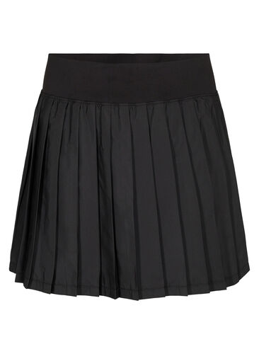 Padel/tennisskjørt i plissé, Black, Packshot image number 0