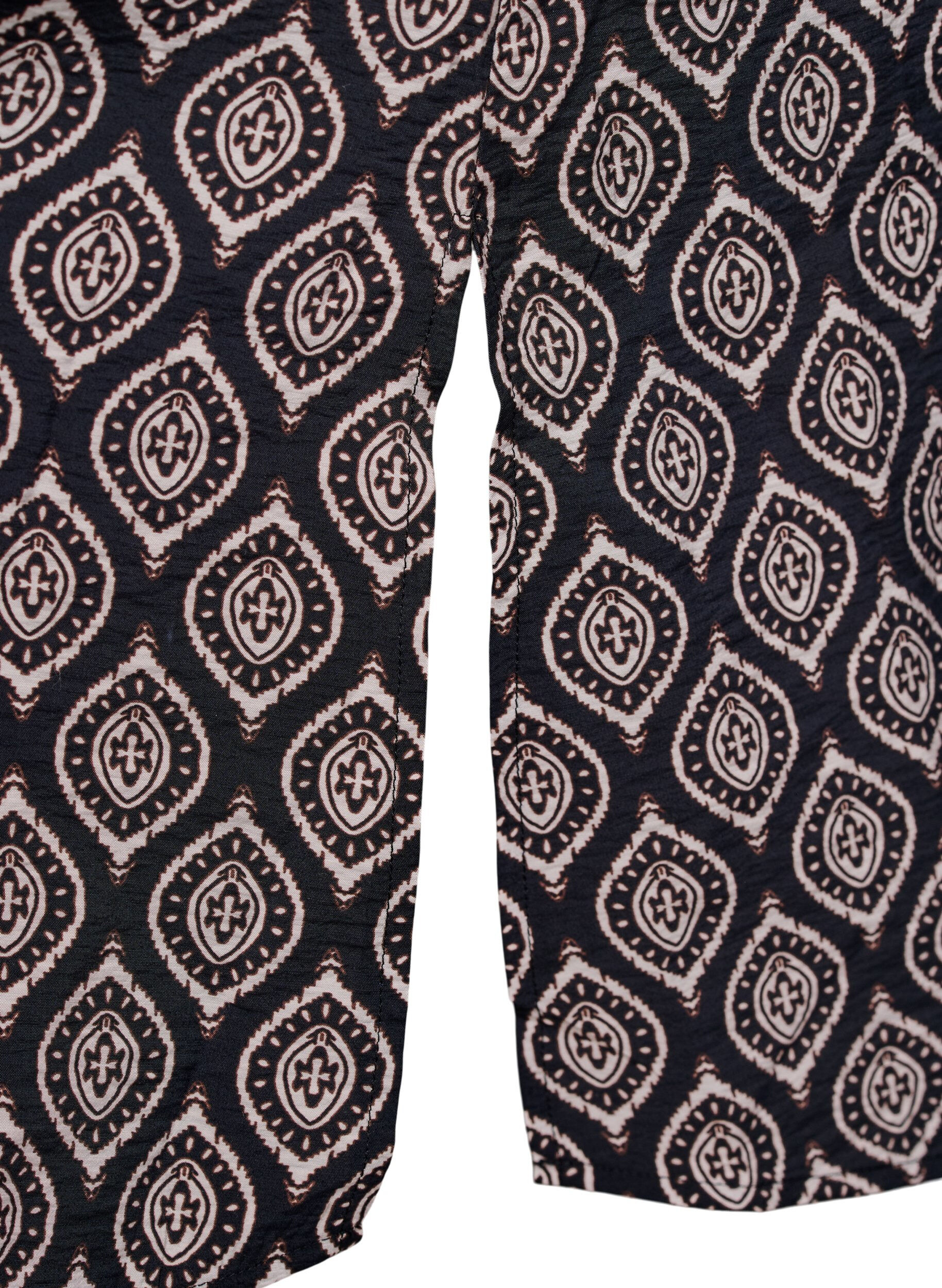 ZizziKjole med V-hals i viskose, Bl&aring;, Packshot image number 3