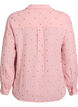 Langermet bluse i bomullsmusselin med broderte motiver, Rosa, Packshot image number 1