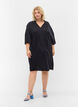 Kjole med 3/4-ermer i lyocell (TENCEL™), Black, Model image number 2
