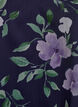 Chiffonbluse med blomstertrykk og lange ermer, Bl&aring;, Packshot image number 2