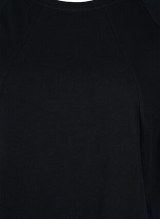 Kampanjevare - Bomullskjole med lommer og 3/4-ermer, Black, Packshot image number 2