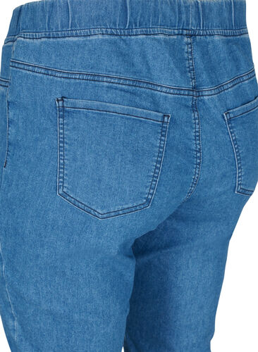 Jeggings med lommer, Blue denim, Packshot image number 3