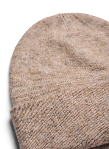 Strikket lue med ull, Deep Taupe Mel., Packshot image number 1