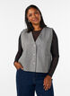 V-hals vest med knapper, Gr&aring;, Model image number 0