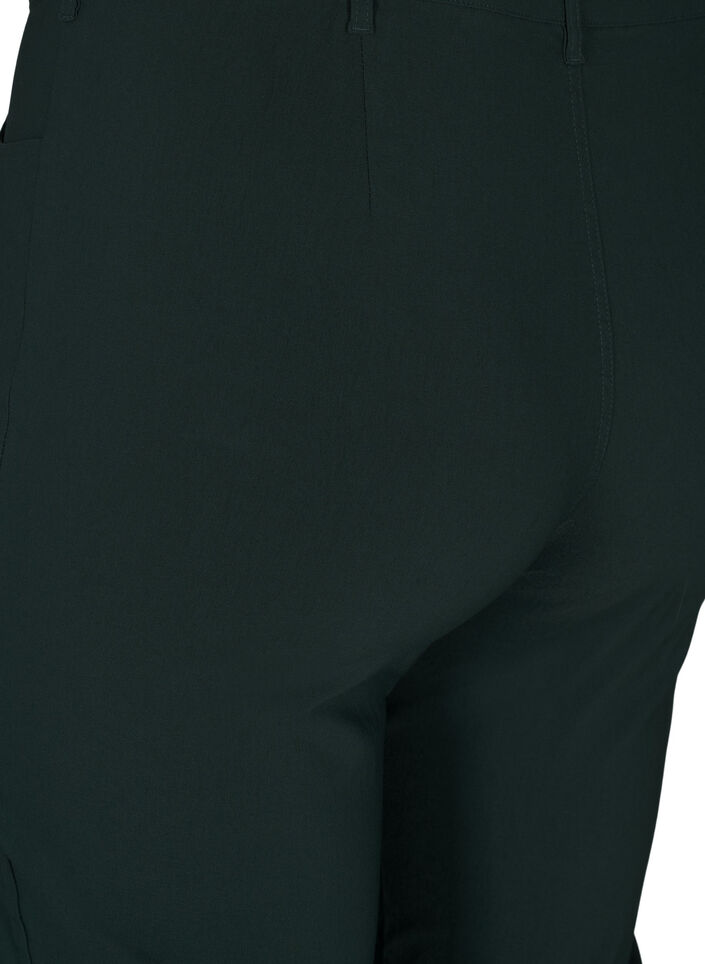 Klassisk bukse i viskoseblanding, Gr&oslash;nn, Packshot image number 3