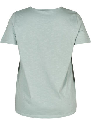 Kortermet t-skjorte med broderi angalise, Gray mist, Packshot image number 1