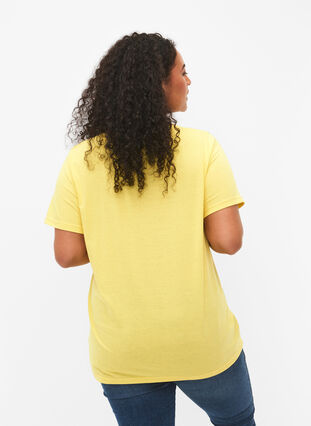 Kortermet T-skjorte med V-hals, Illuminating, Model image number 1