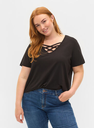 T-shirt, Black, Model image number 0