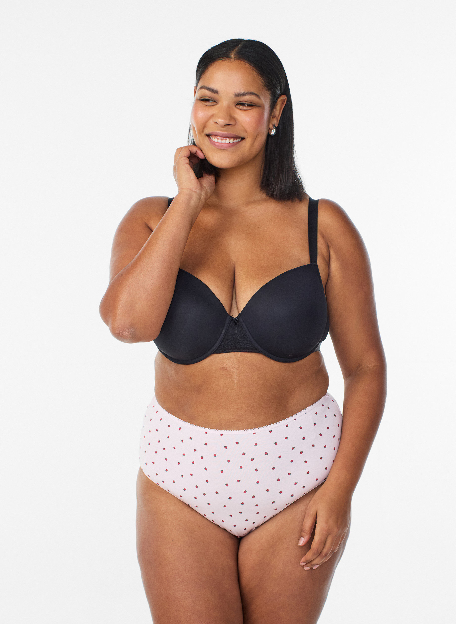 7-pack hipstertruse med vanlig midje, R&oslash;d, Model