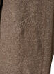 Cardigan med &aring;pen front og vide ermer, Brun, Packshot image number 3