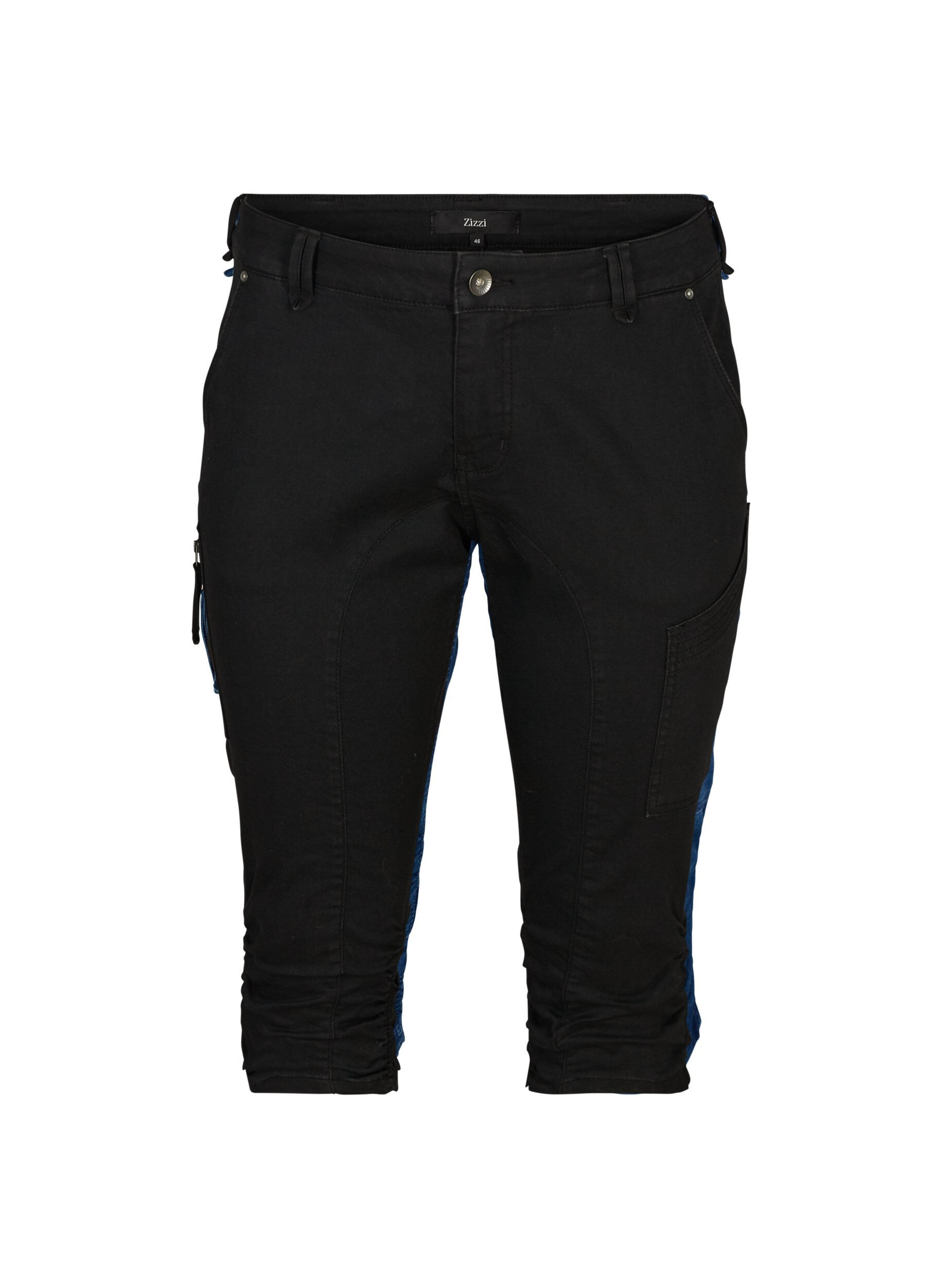 Slim-fit capri-jeans med lommer